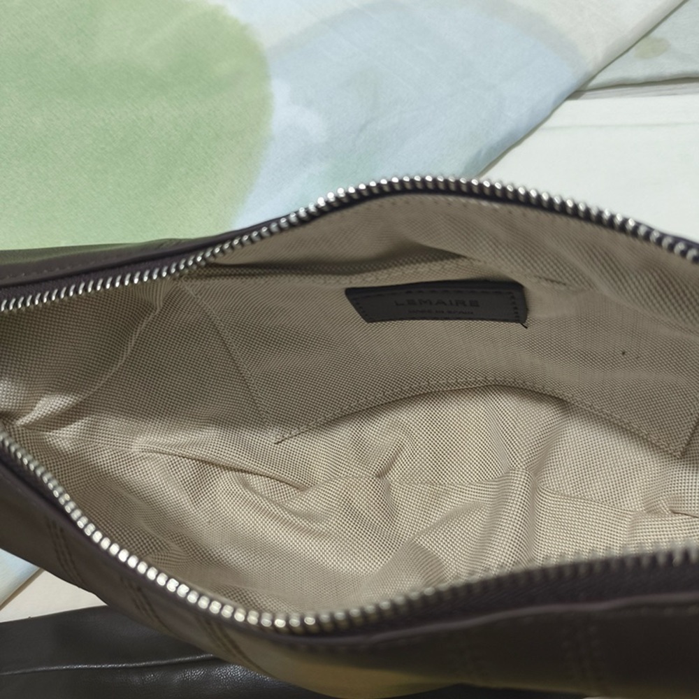 Lemaire Brown Calfskin Leather Shoulder Bag - Picture 6 of 7